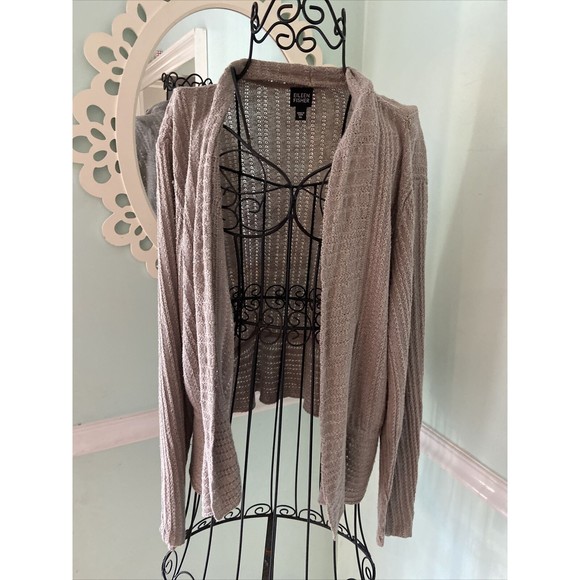 Sciarpa Lunga Mista Cotone Fair Trade - Stampa Floreale Beige E Marrone, Morbida E Fatta A Mano